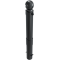 Dekorativ puller | st�lr�r � 140 mm | fastmonteret, til indst�bning i beton med jordanker, total l�ngde ca. 1400 mm | med 2 �jer